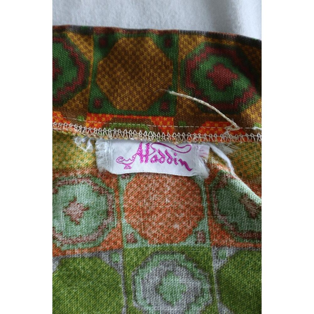 Vintage 1960's "Aladdin" Women's Nehru Collar Button Down Shirt Psychedelic - Picture 11 of 11